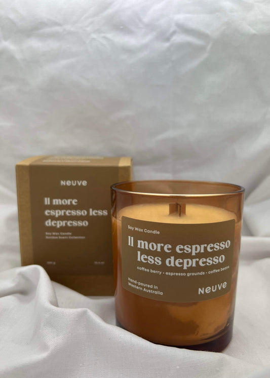 More Espresso Less Depresso Candle